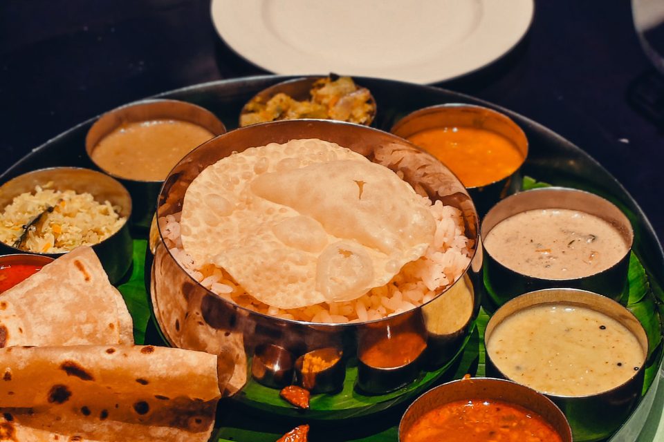 South Indian thali
